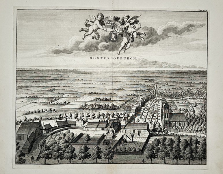 Mattheus Smallegange (1624–1710) – Panorama of Oostersouburgh – Engraving (1696)
