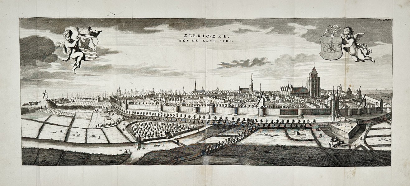 Mattheus Smallegange (1624–1710) – Panorama of Zierikzee – Engraving (1696)