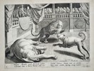 Johannes Stradanus (1523-1605) - Combat Between a Lion and a Dog in an Arena