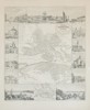 Johann Friedrich Meyer – Map of Sweden - Plan and Panorama of Stockholm with Surroundings - Lithograph with engraved vignettes