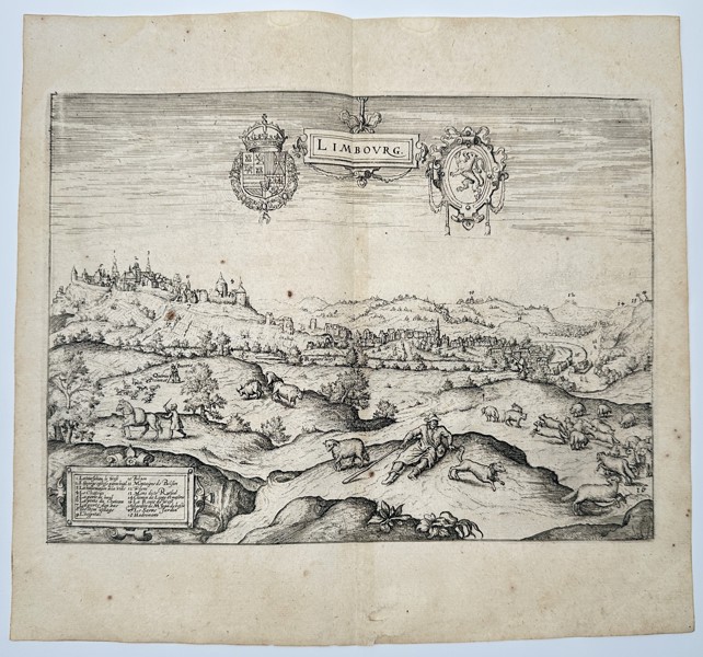 Georg Braun (1541–1622) and Frans Hogenberg (c. 1535–1590) – View of Limbourg
