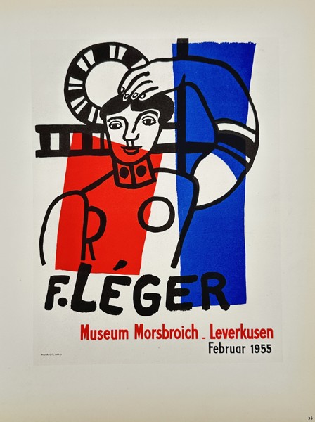 Fernand Leger (1881–1955) – Modernist Exhibition Poster – Lithograph by Mourlot (1959)