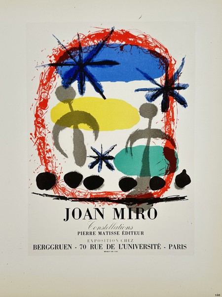 Joan Miro (1893–1983) – Abstract Constellations Exhibition Poster – Lithograph by Mourlot (1959)