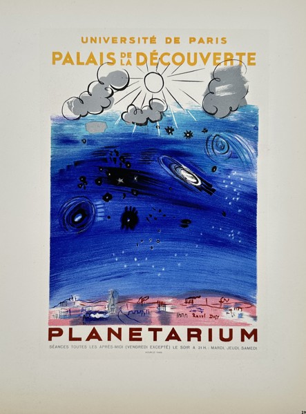 Raoul Dufy (1877–1953) – Planetarium at the Palais de la Découverte – Lithograph (1959)