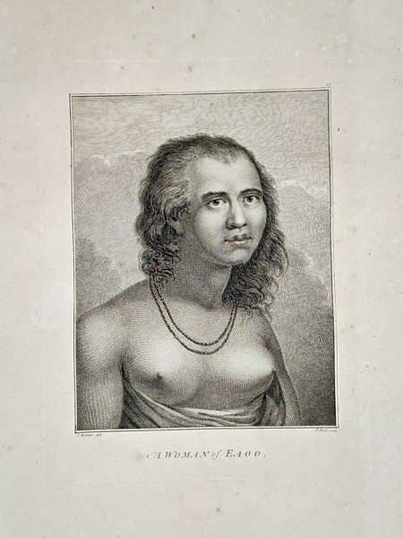 John Webber (1751–1793) – Portrait of a Woman from Eua – Tonga – Large Folio Engraving (1784)