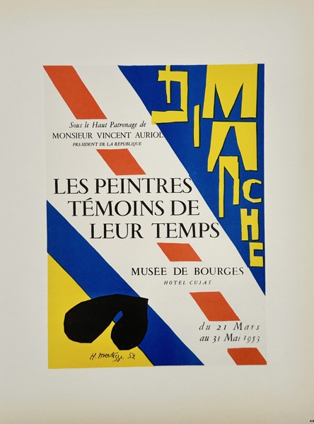 Henri Matisse (1869-1954), after – Les Peintres Témoins de Leur Temps – Lithograph (1953)