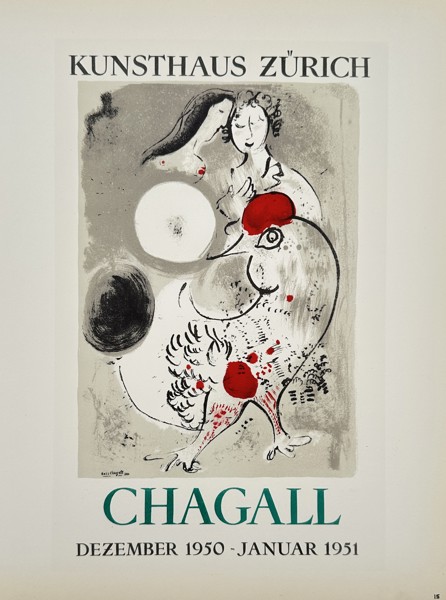 Marc Chagall (1887-1985), after – Kunsthaus Zürich – Lithograph (1950)