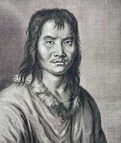 Cornelis de Bruyn (1652–1727) – Portrait of a Samoyed Man – Engraving (1718)