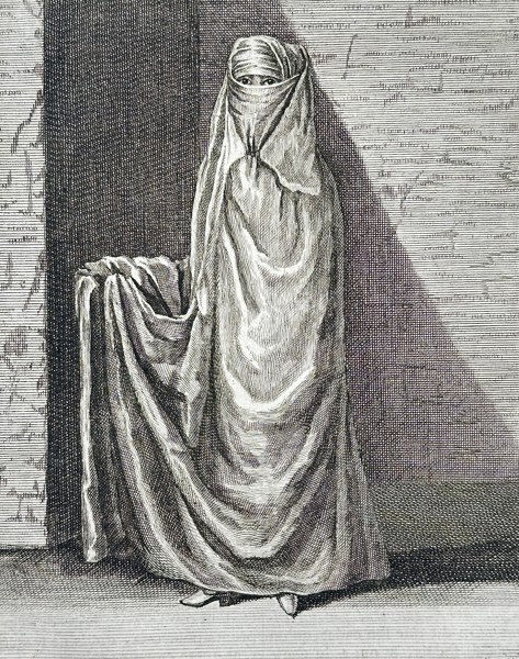 Cornelis de Bruyn (1652–1727) – Portrait of a Persian Woman – Engraving (1718)