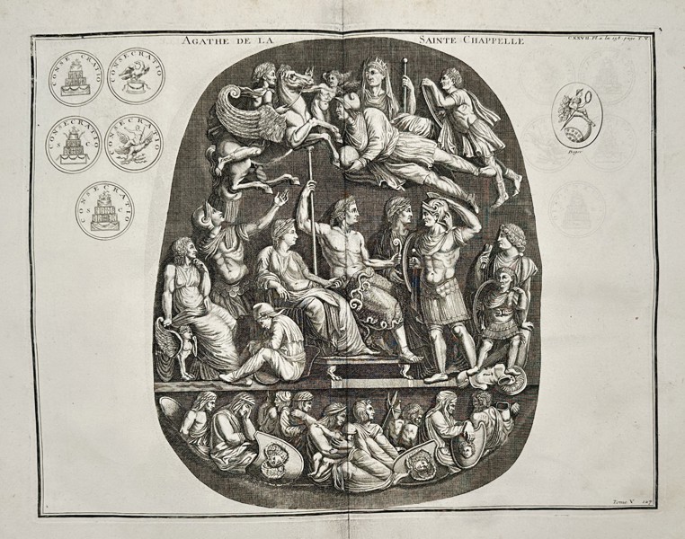 Bernard de Montfaucon (1655–1741) – View of the Grand Camée de France – Engraving (1719–1724)