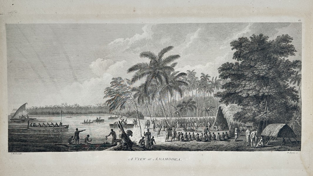 John Webber (1751–1793) – View of Anamooka – Oceania – Large Folio Engraving (1784)