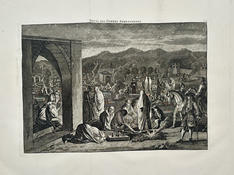 Cornelis de Bruijn (1652-1727) – Portrait of the King's Doorkeeper – Etching (1718)