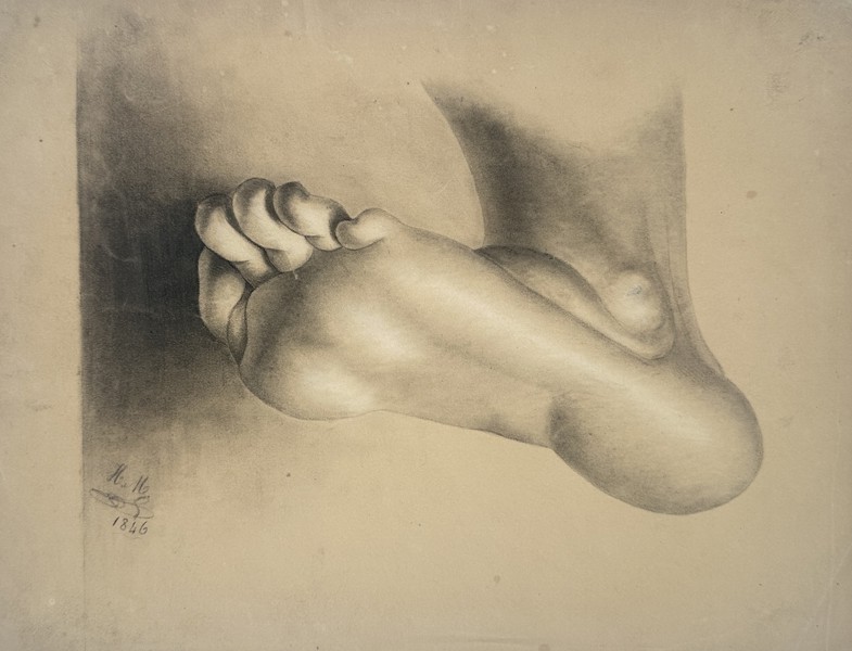 François-Gédéon Reverdin (1772–1828) – Anatomical Study of a Foot – Lithograph (1846 edition)