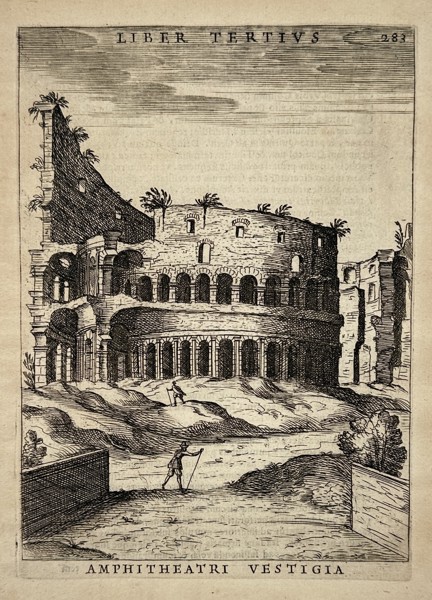 Giacomo Lauro (Active 1584–1637) – Ruins of the Amphitheatre – Engraving (1612)