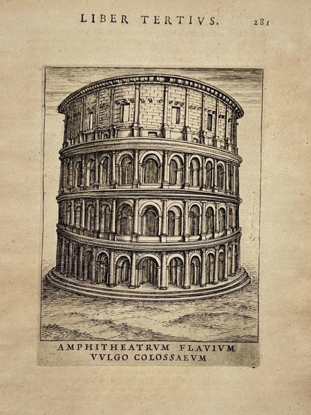 Giacomo Lauro (Active 1584–1637) – The Flavian Amphitheatre or Colosseum – Engraving (1612)