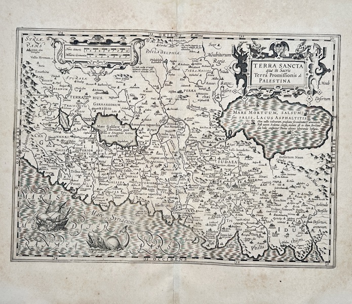 Gerhard Mercator (1512–1594) – Map of the Holy Land – Palestine – Engraving (1633)