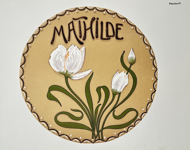 Alphonse Mucha (1860–1939) – View of Mathilde – Lithograph (1902)