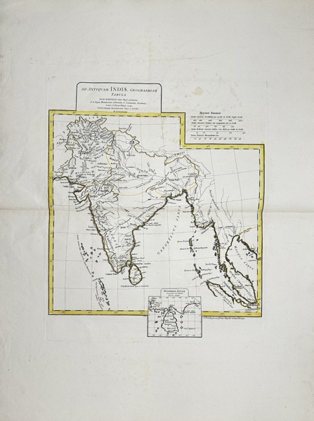 Jean-Baptiste Bourguignon d'Anville - Map of India / Ad Antiquam Indiae Geographiam Tabula