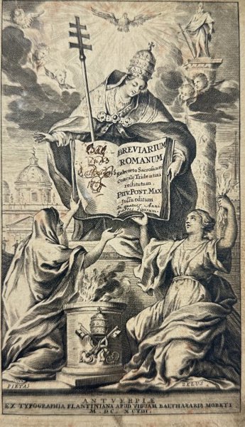 Balthasar Moretus (1574-1641) - Roman Catholic Church - Piety and Zeal - "Breviarium Romanum"