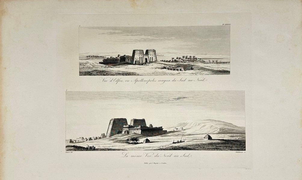 Dominique Vivant Denon - View of Edfu, or Apollinopolis Magna, from South to North. The same view from North to South