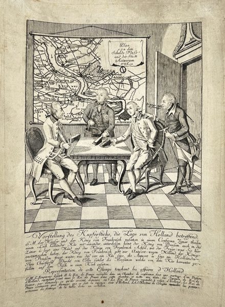 Anonymous - Cartoon on the Treaty of Fontainebleau, 1785