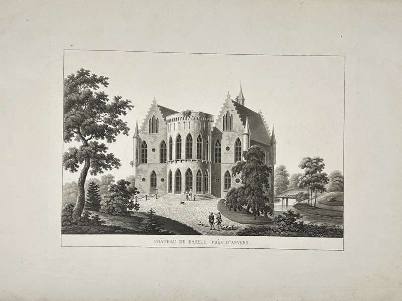 Pierre-Jacques Goetghebuer (1788-1866) - Chateau de Basele near Antwerp / Chateau de Basele pres d' Anvers