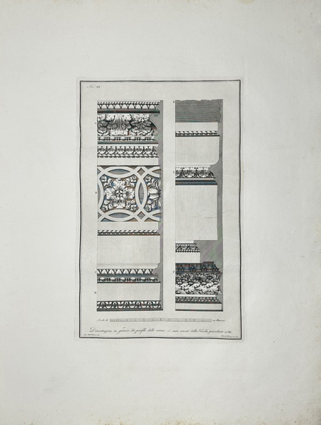 Albertolli Giocondo (1742–1839) / Giacomo Mercoli - Stylized geometric and vegetal decorative motifs