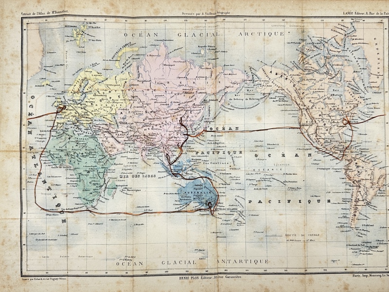 Erhard / Plon & Co - Map of the World on Mercators Projection