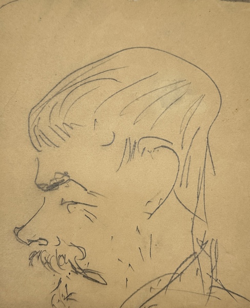 Albert Engström (1869–1940)  - Pencil Drawing - Portrait