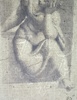 Antonio Maria Zanetti II (1706–1778) after Domenico Tintoretto (1560–1635) - Etching - A seated young woman, head in her hand, her right leg protruding
