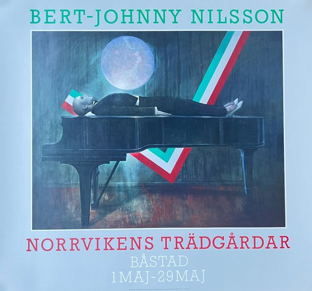 Bert-Johnny Nilsson (1934-2004) - Exhibition Poster for Höganäs Museum 1990