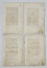 Bause (1738–1814), C. G. Cook (18th-century engraver), J. J. Haid (1704–1767) - Set of 4 Antique Engravings – Mythological Scenes from Classical Antiquity