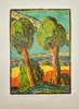 Lars-Gunnar Holmqvist - Tranquil Swedish Landscape – Original Engraving (Sweden, 1949)