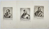Matthäus Merian the Elder (1593-1650) - Set of 3 Copper-plate Engravings - Portraits of Envoys of the Great Khan of the Tatars to the Swedes