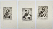 Matthäus Merian the Elder (1593-1650) - Set of 3 Copper-plate Engravings - Portraits of Envoys of the Great Khan of the Tatars to the Swedes