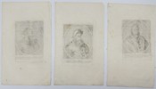 Matthäus Merian the Elder (1593-1650) - Set of 3 Copper-plate Engravings - Portraits of Envoys of the Great Khan of the Tatars to the Swedes
