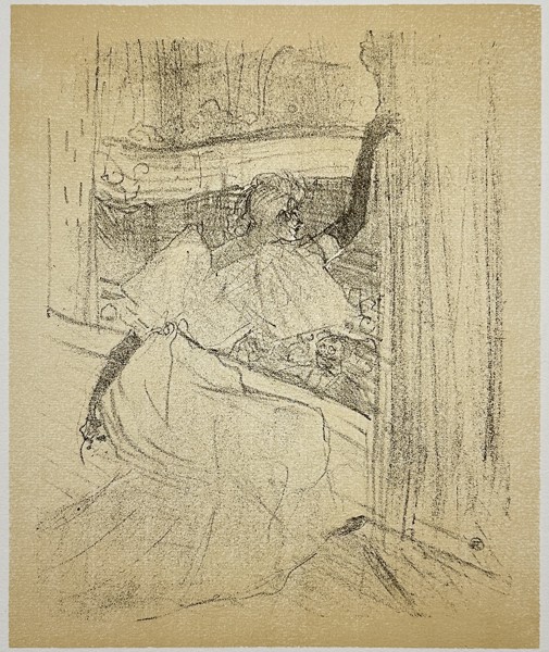 Henri de Toulouse Lautrec (1864-1901) - ”Yvette Guilbert drawn by H. de Toulouse Lautrec”, ”Linger Longer, Loo”