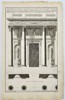 Jean-Francois de Neufforge (1714-1791) - Design of a Corinthian Portico - Facade and Plan of a Building