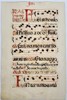 Unknown Artist - Script - Latin antiphonary on paper with initials in red - 17th Century - Italy 