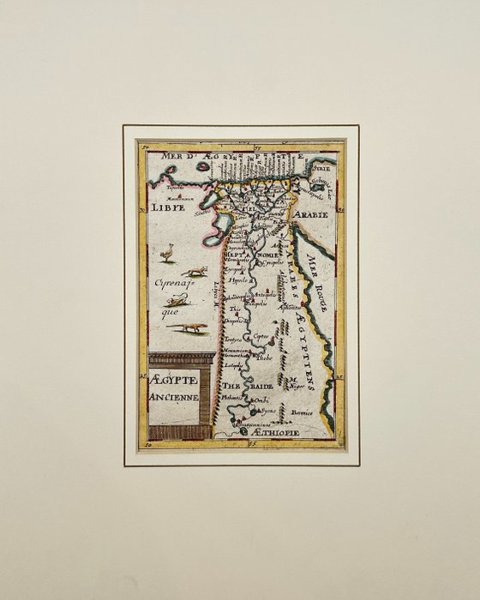 Allain Manesson Mallet - Map of Ancient Egypt, Aegypte Ancienne