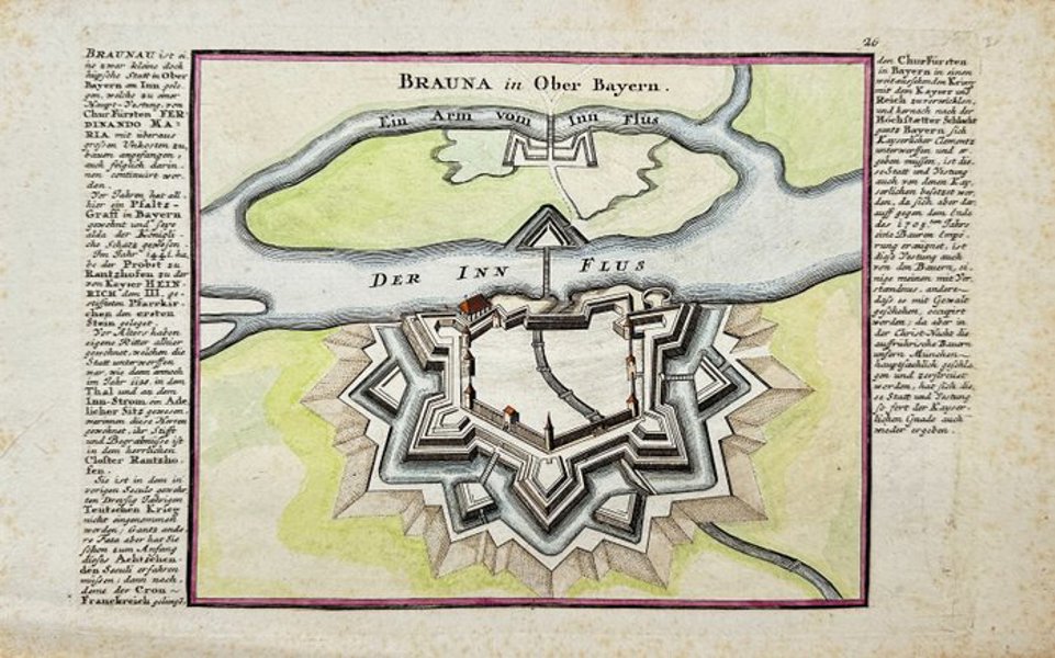 Gabriel Bodenehr - Germany, Map - Braunau in Bavaria; Gabriel Bodenehr - "Europeans Macht und Pracht"