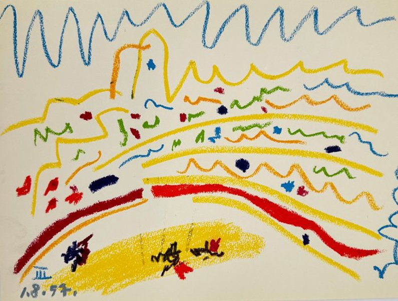 Pablo Picasso (1881–1973), after - Color Lithograph - Toros y Toreros – Abstract Composition III from the California Series – 1962