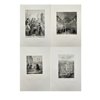 Auguste Vinchon, Jean Alaux, Etienne-Barthelemy Garnier, Pierre Puvis de Chavannes - Set of 4 Antique Prints - Kingdom of France - Bordeaux - 1800 - Regency of Louis XIII