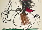Pablo Picasso (1881–1973), after - Engraving from the Series Toros y Toreros - Jacqueline Riding a Horse III – 1961