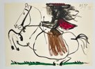 Pablo Picasso (1881–1973), after - Engraving from the Series Toros y Toreros - Jacqueline Riding a Horse III – 1961
