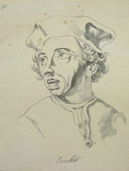 European School – Portrait of a Young Man – Old Master Watercolour Drawing (18th Century)