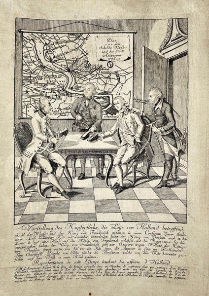 Anonymous – Cartoon on the Treaty of Fontainebleau – Etching and Engraving (1785–1786)