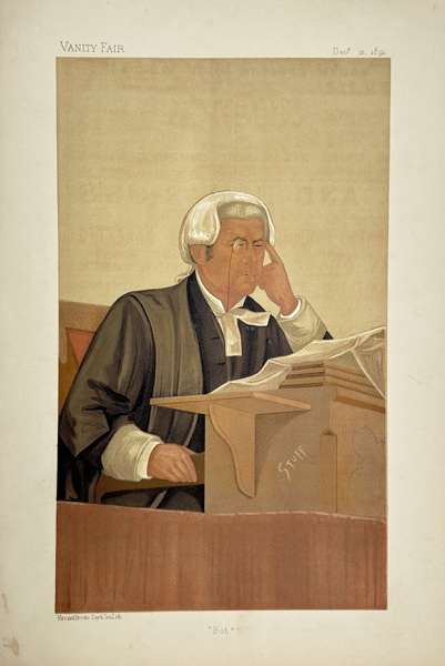 Leslie Ward (1851–1922) – Bob – Vanity Fair Caricature – Chromolithograph (December 12, 1891)