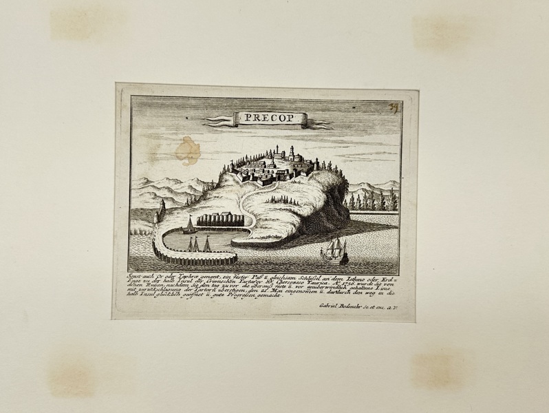 Gabriel Bodenehr the Elder (1664–1758) – Precop – Copperplate Engraving of the Fortress at Perekop (Early 18th Century)