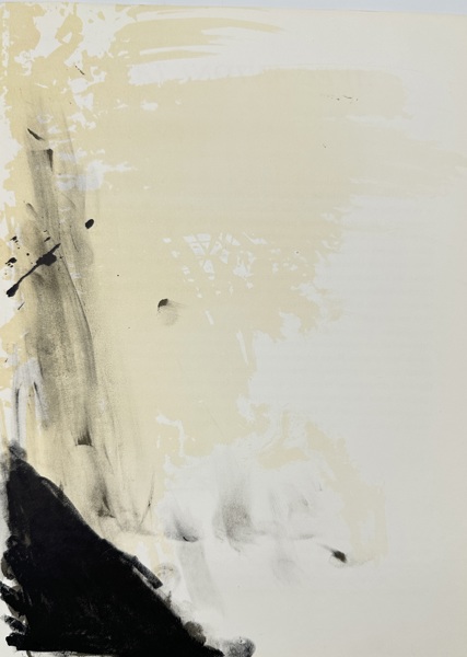 Antoni Tàpies (1923–2012) – Abstract Lithograph from Derrière Le Miroir No. 180 – Fold-Out Large Lithograph (1969)